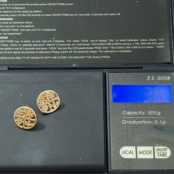 JAMES AVERY - SOLID 14K GOLD FOUR SEASONS STUD EARRINGS - LIKE NEW CONDITION - Picture 6 of 11